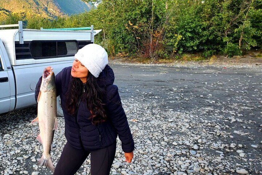 First salmon catch