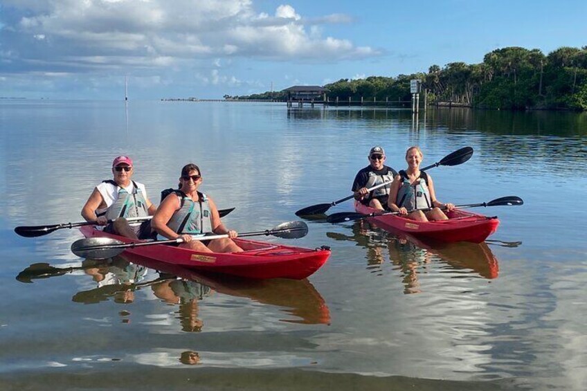 NEW TOUR! Indian River Clear Bottom Manatee and Dolphin Kayak Tour