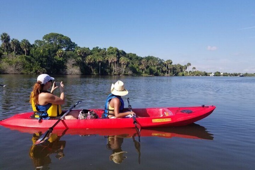 NEW TOUR! Indian River Clear Bottom Manatee and Dolphin Kayak Tour