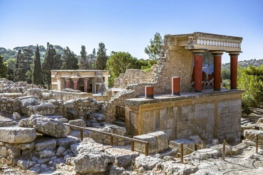 Small Group: Knossos, Olive Oil, Winery & raki with Lunch 
