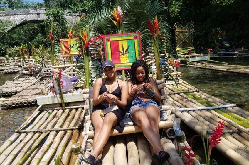 Private Bamboo River Rafting with Negril Ricks Cafe Visit