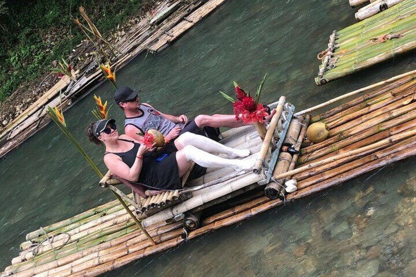 Private Bamboo River Rafting with Negril Ricks Cafe Visit