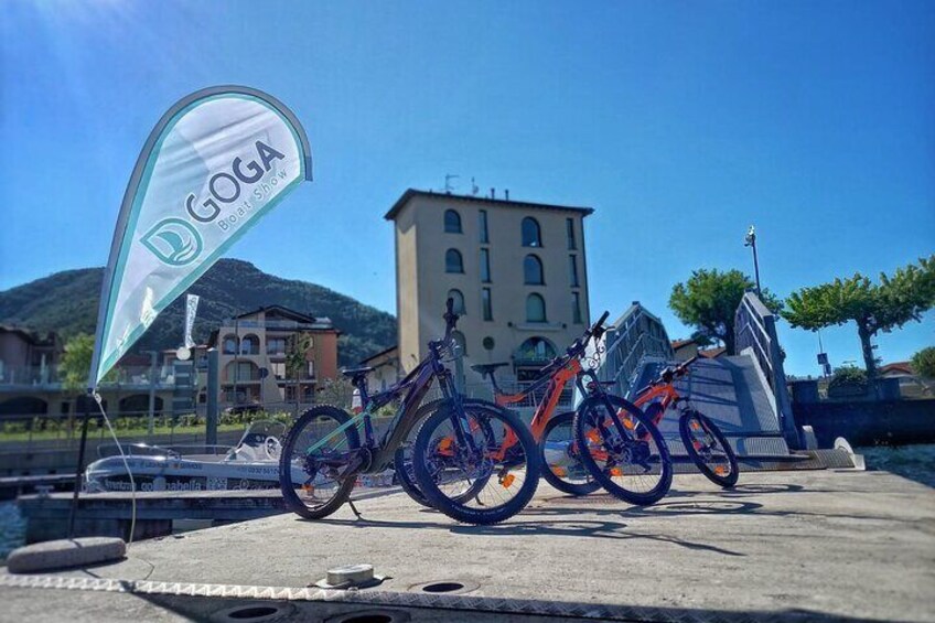E-bike rental in Maccagno with Pino and Veddasca