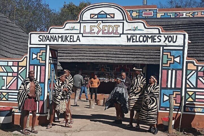 Cradle of humankind and lesedi cultural village tour