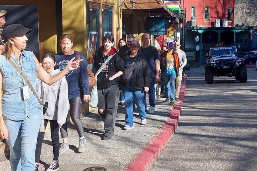 The Tour is led by experienced Tour Interpreters who have lived in Eureka Springs for many years. These locals know what's true and what isn't!