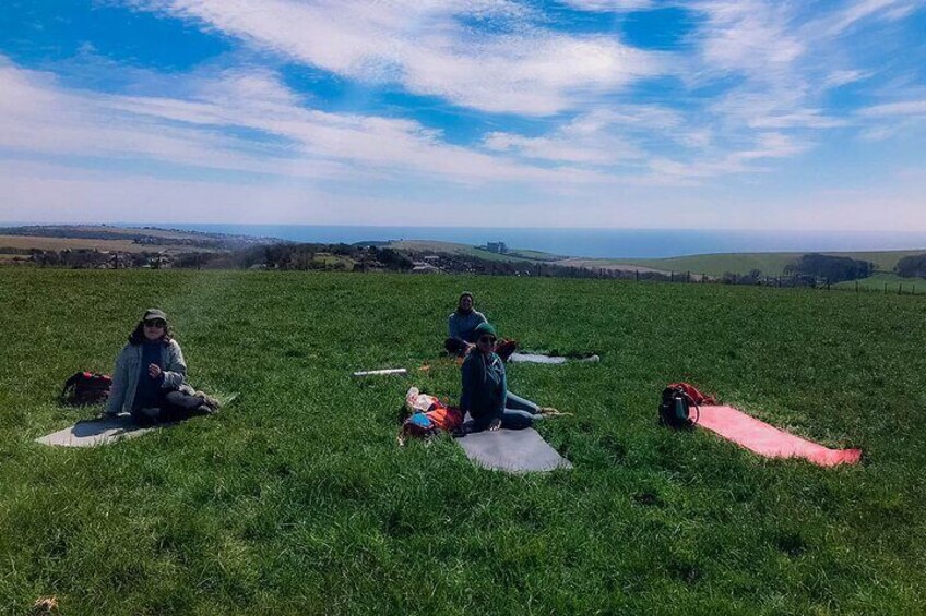 Hiking and Yoga Activity in Brighton