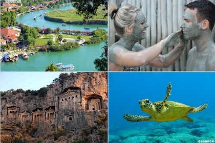 Private Tour: Dalyan Turtle Beach & Mud Baths from Fethiye and Oludeniz