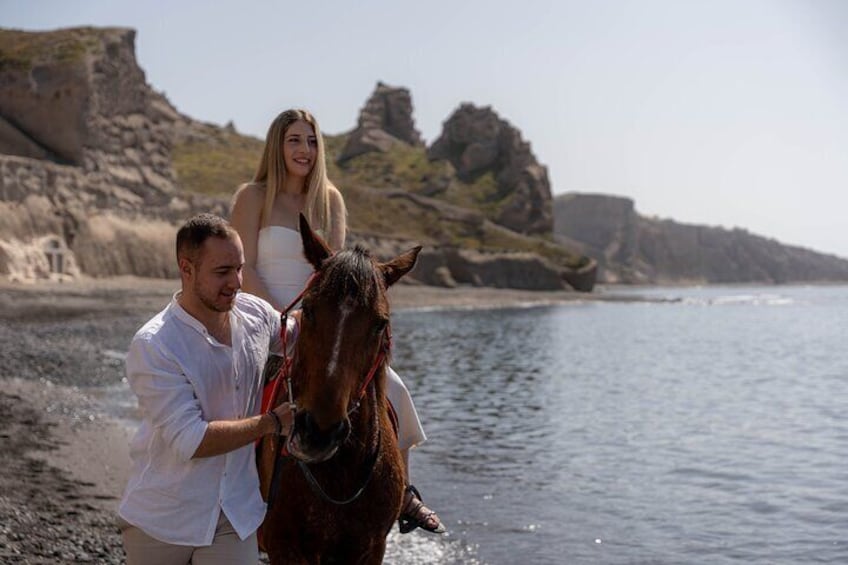 Sunset Horse Riding Experience to Caldera