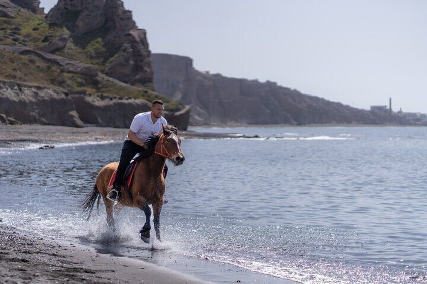 Sunset Horse Riding Experience to Caldera