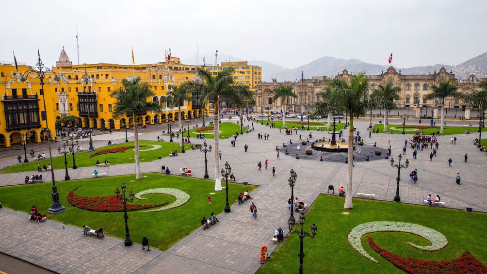 City square in Peru