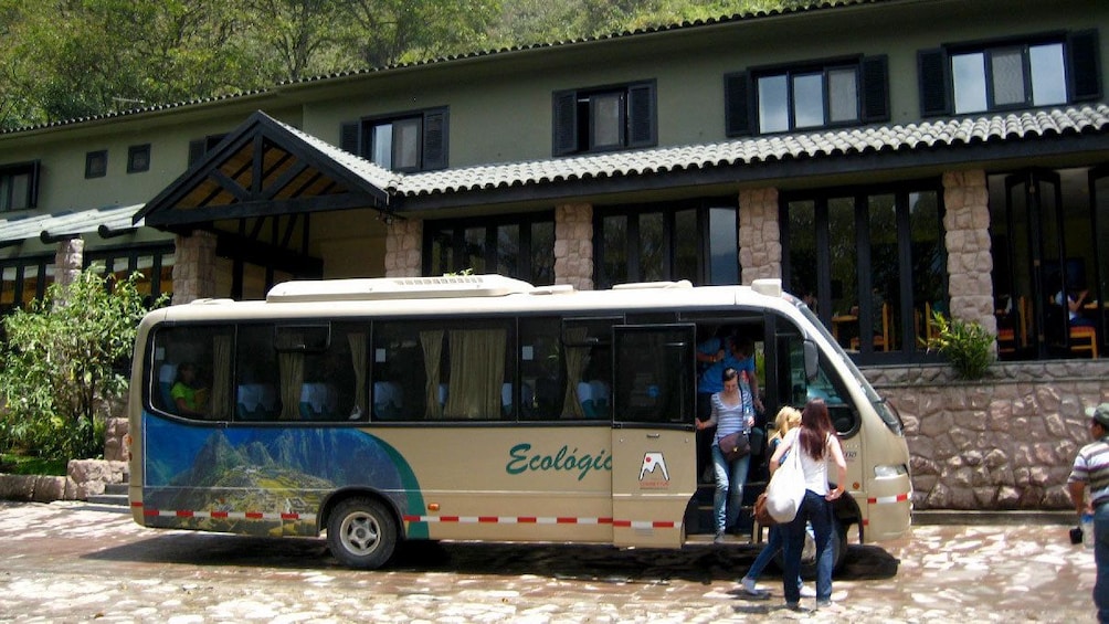 Tour bus in Machu Picchu