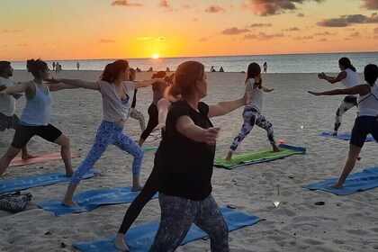 Yoga Class and Wine in Eagle Beach