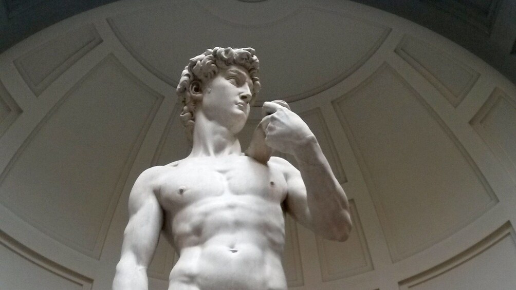 The David sculpture at Accademia Gallery in Florence