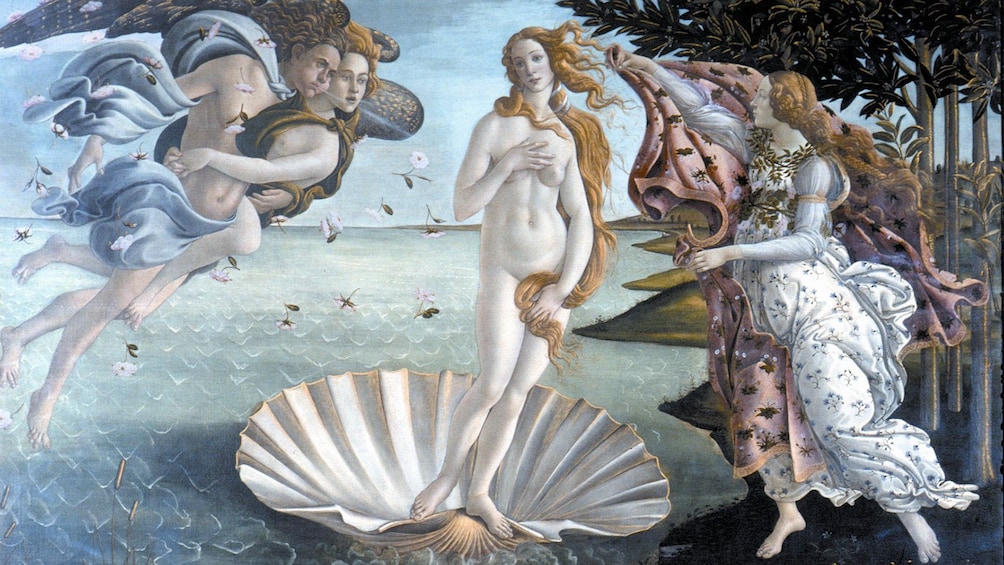 Painting of the Birth of Venus in Florence