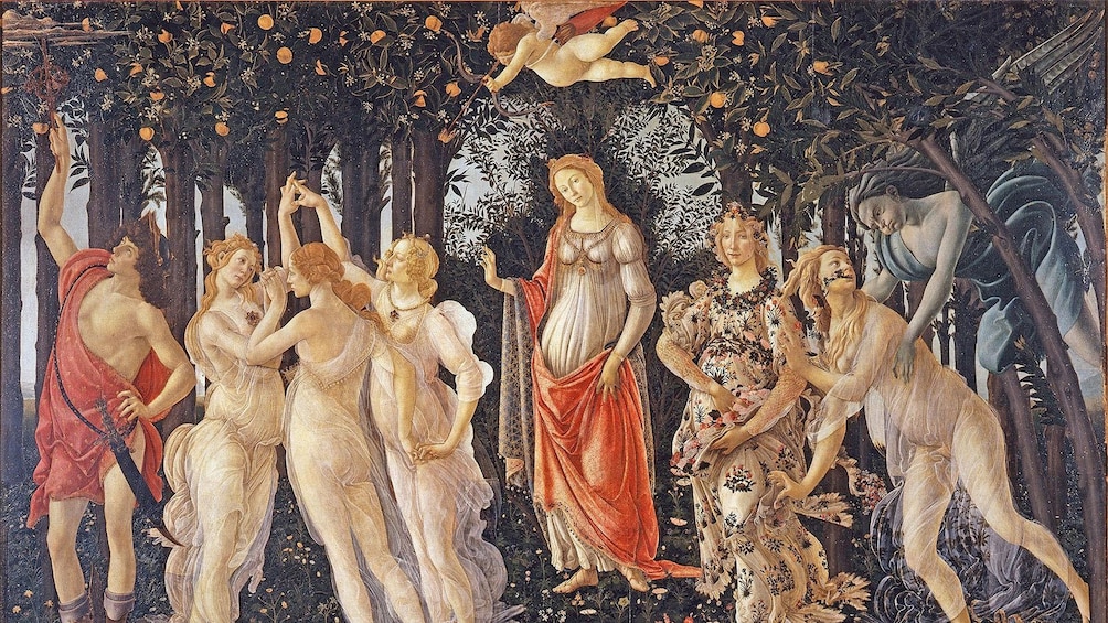 la primavera di botticelli hd painting in Florence
