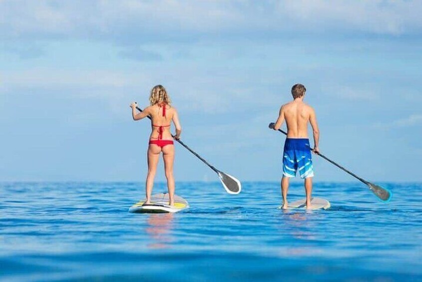Guided Stand Up Paddle Tour on João de Arens Beach