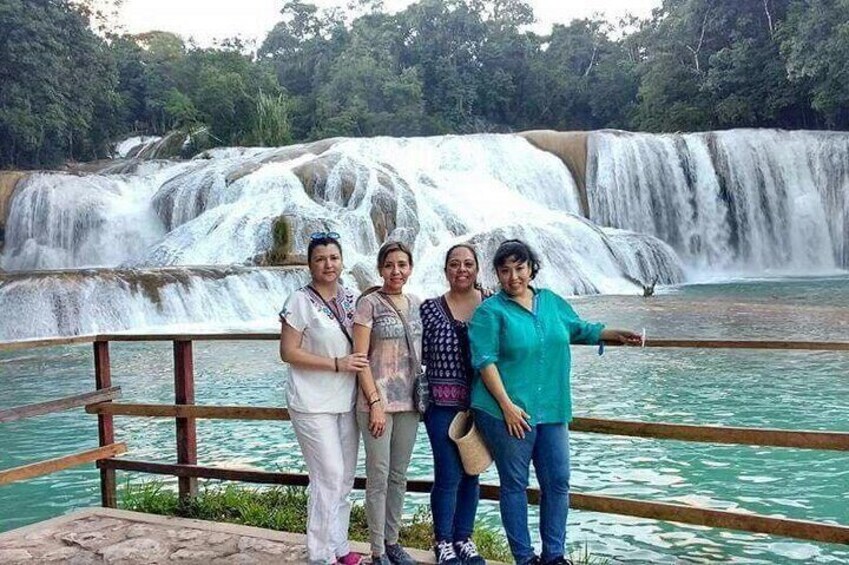 Full Day in Agua Azul Waterfalls, Misol Ha and Palenque