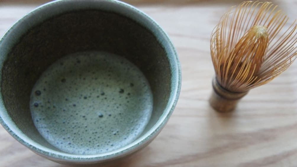Japanese tea and strainer