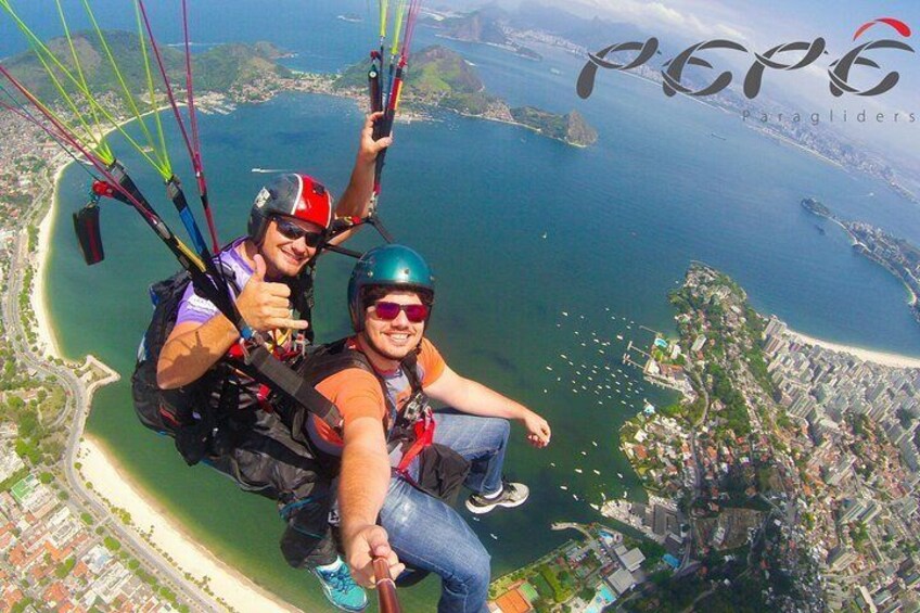 Paragliding double flight