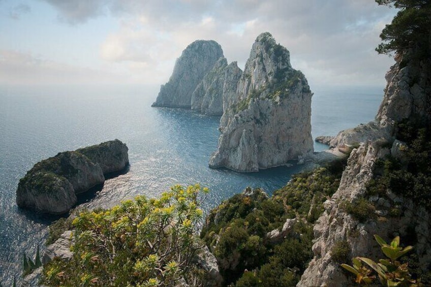 Full-Day Capri Tour with Hydrofoil and Pick Up