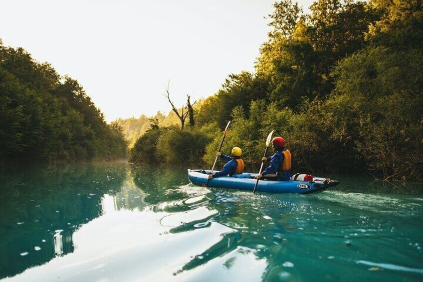 Half-Day Kayaking in Mreznica Waterfalls from Zagreb