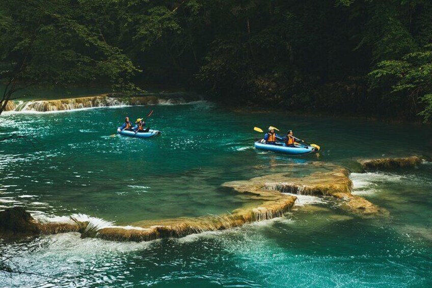 Half-Day Kayaking in Mreznica Waterfalls from Zagreb