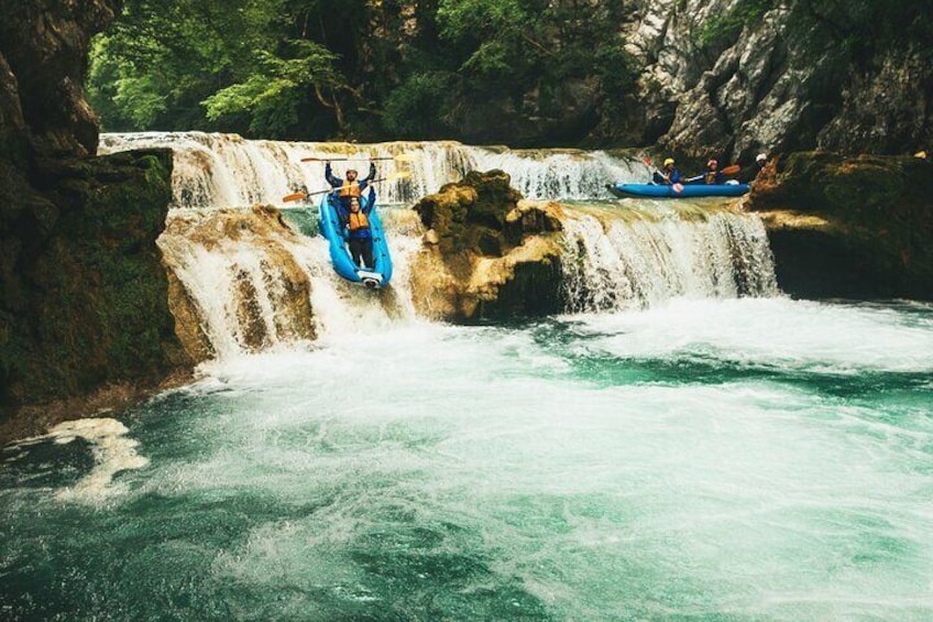 Half-Day Kayaking in Mreznica Waterfalls from Zagreb