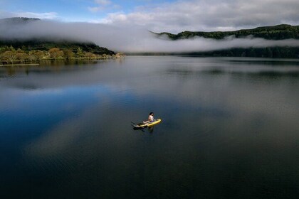 Yoga in Private Stand Up Paddle at Lagoa das Sete Cidades