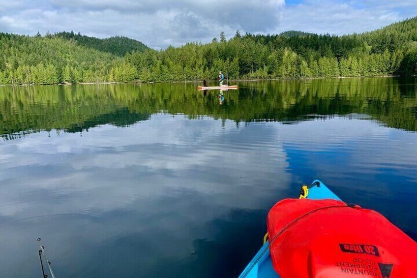 Paddling at the beautiful Klein Lake 