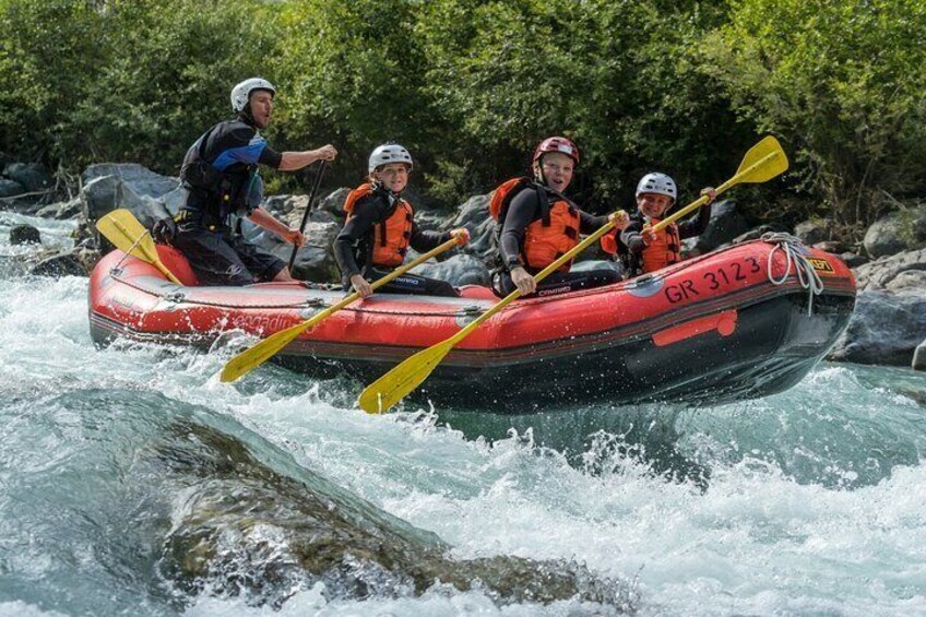 Family Rafting Experience in Engadin
