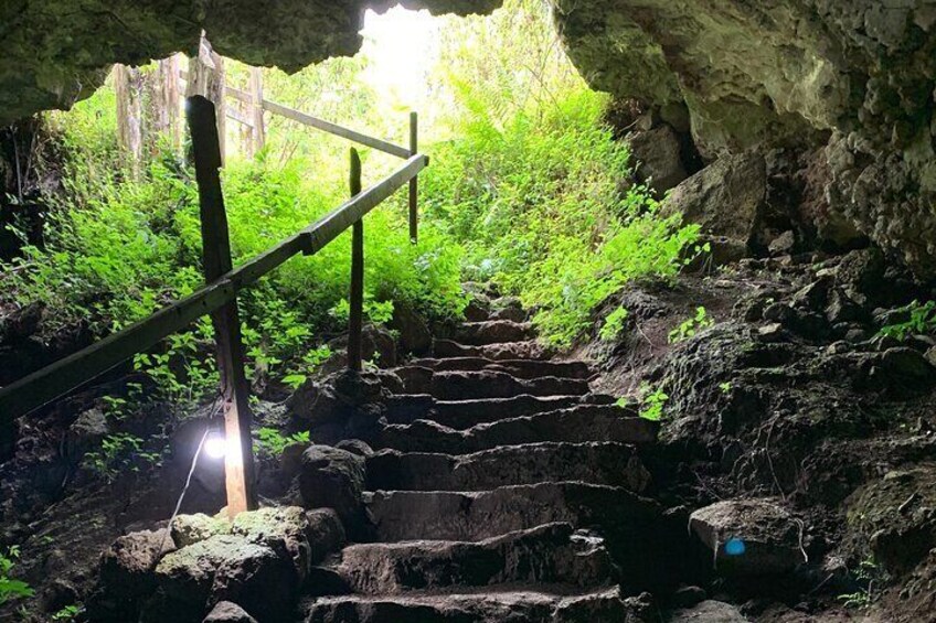 Skylight at the lava cave