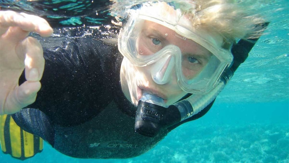 Snorkeler in Los Cabos, Mexico 