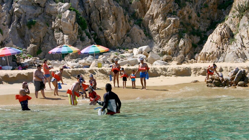 Group Snorkeling by The Arch in Los Cabos, Mexico