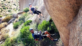 Rappelling at McDowell Mountains