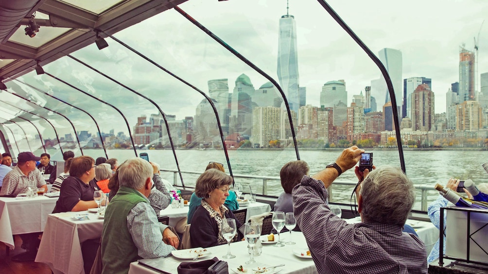 tour boat interior in new york