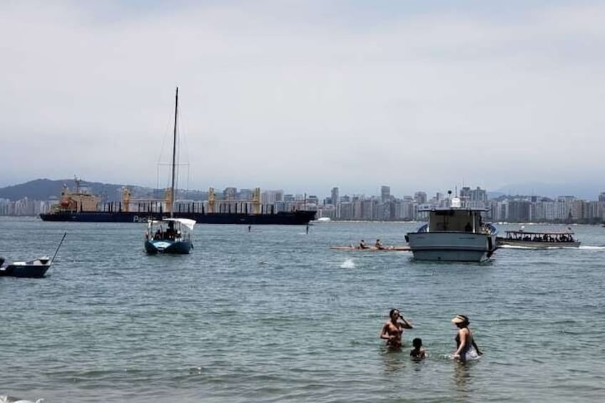 Santos and Guarujá Beaches Full-Day Private Boat Tour