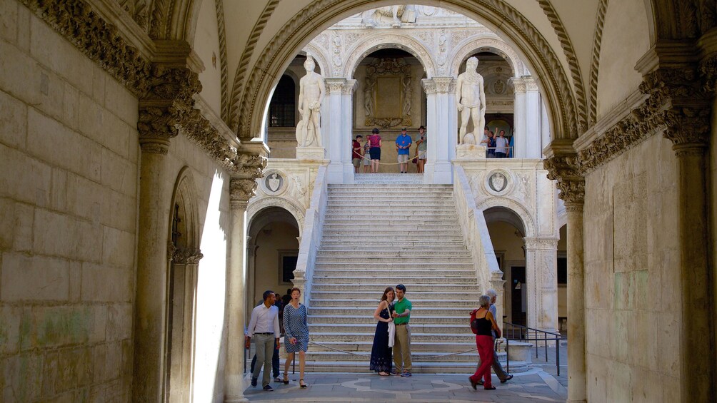 Archway and steps at Doge's Palace
