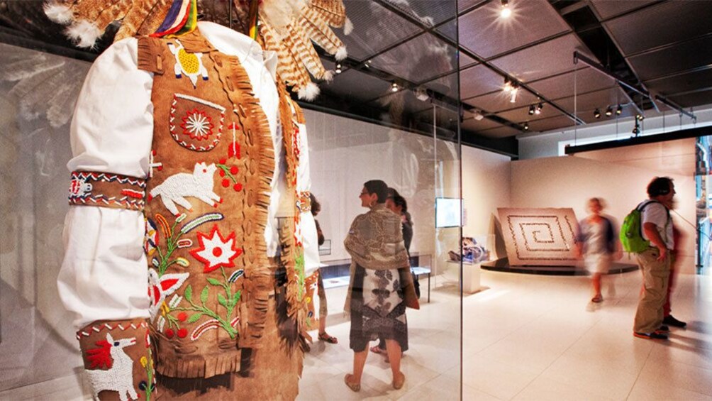 Apri foto 1 di 5. Native costumes on display at the Musee McCord in Montreal
