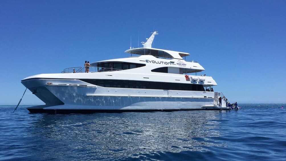 Boat off the coast of Cairns