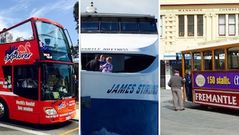 Combo Pass: Perth Hop-On Hop-Off Bus, Swan River Cruise & Fremantle Tram