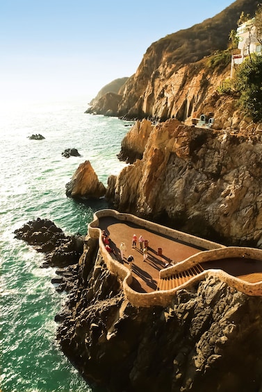 Cliff-Diving Show at La Perla Restaurant