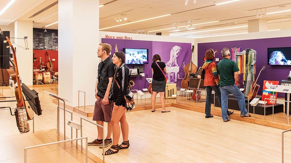 People looking at exhibits at the Musical Instrument Museum in Phoenix