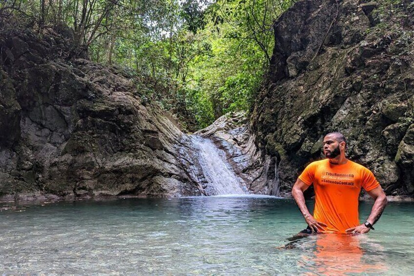 Hiking Tabernacle Thundering Waterfall in Dominican Republic