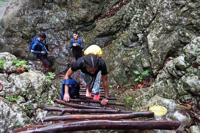 Hiking Tabernacle Thundering Waterfall in Dominican Republic