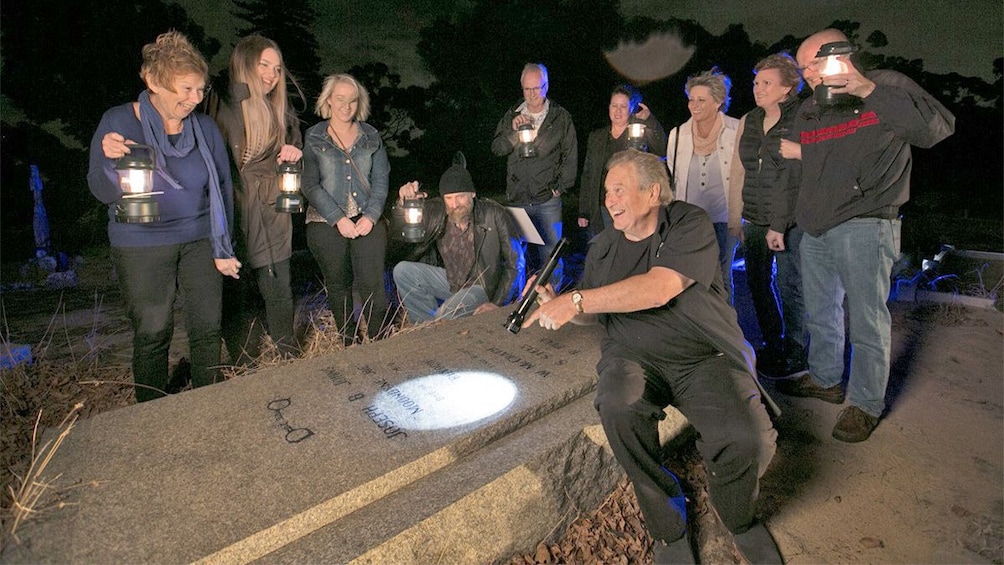 Show item 1 of 5. Group enjoying the Ghostly Tour in Perth, WA, Australia