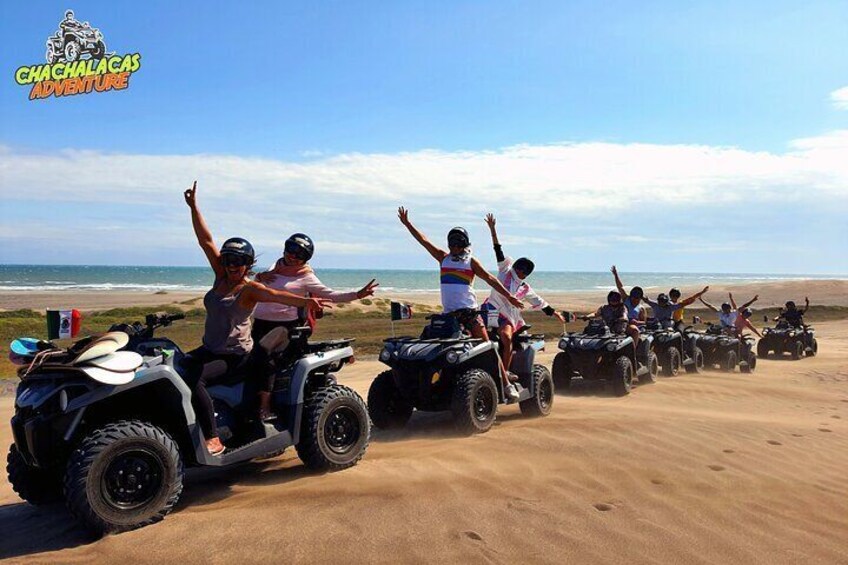 Tour in 4x4 ATVs inside the Dunes of Chachalacas, Veracruz