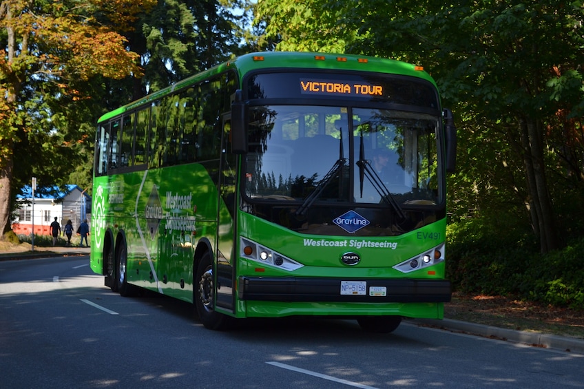 Victoria Tour bus from front