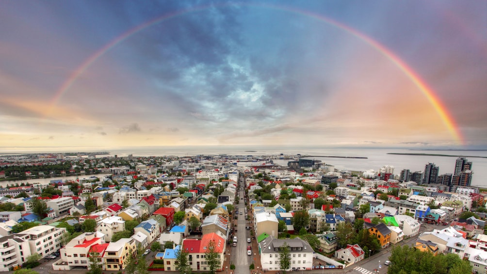 Rainbow over Reykjavik