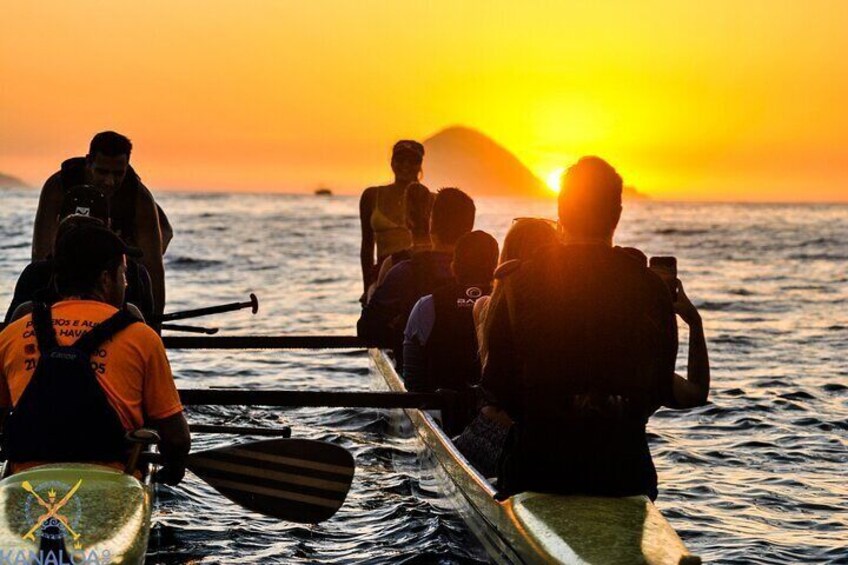 Sunset Tour of Polynesia Canoe in Rio de Janeiro