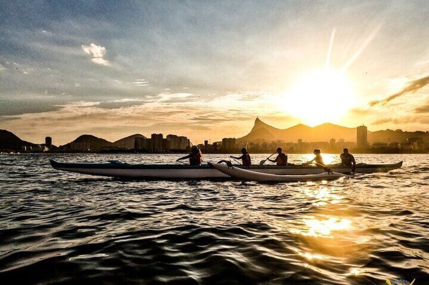 Sunset Tour of Polynesia Canoe in Rio de Janeiro